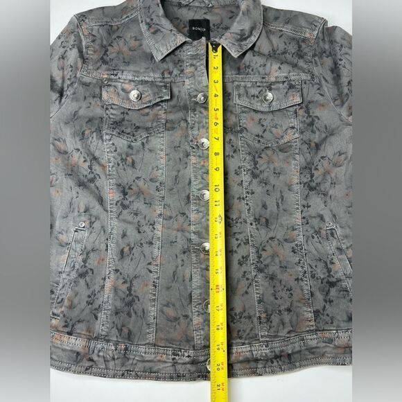 Bonita Germany Bohemian Floral Print Denim Set Jacket 46 EU + Skirt 42 EU Gray - Picture 14 of 16